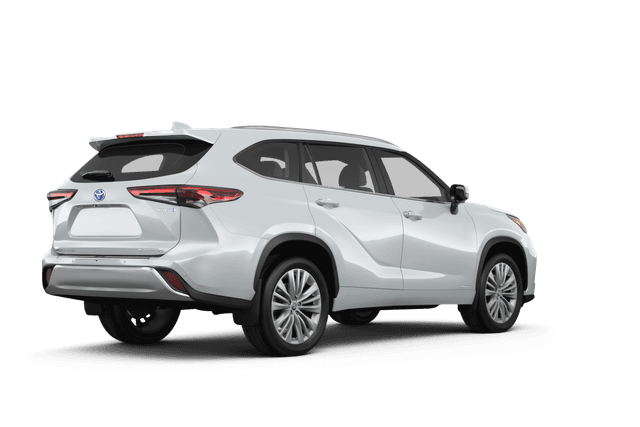 Toyota Highlander Hybrid  - Back view Toyota Highlander Hybrid  - Back view